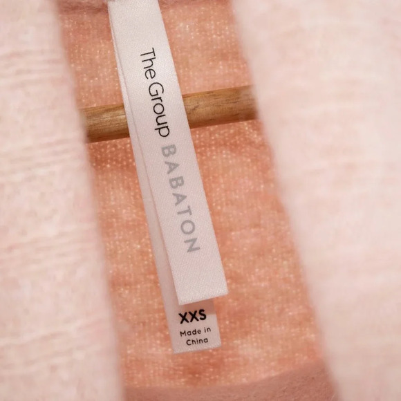 Aritzia The Group Babaton Plutarch Pink Funnel Neck Alpaca Wool Sweater | XXS - Picture 5 of 8